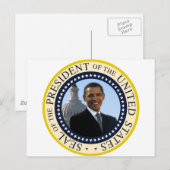 Obama Seal Blue Briefkaart (Voorkant / Achterkant)