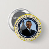 Obama Seal Blue Ronde Button 5,7 Cm (Voorkant /achterkant)
