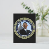 Obama Seal Gold Briefkaart (Staand voorkant)