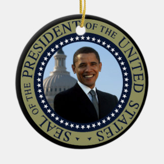 Obama Seal Gold Presidential Seal Keramisch Ornament