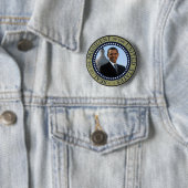 Obama Seal Gold Ronde Button 5,7 Cm (In situ)