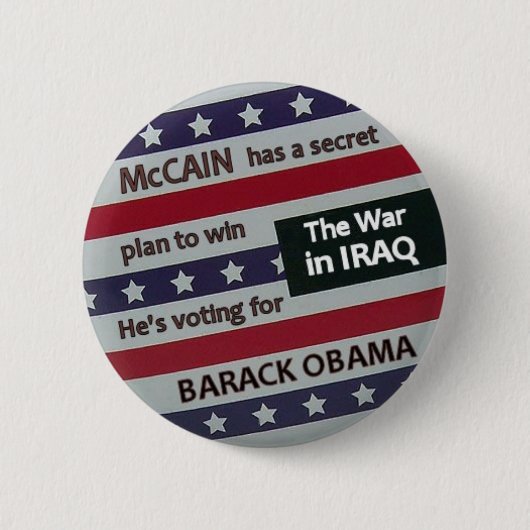 Obama Secret Plan Button (Voorkant)