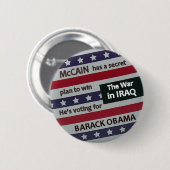 Obama Secret Plan Button (Voorkant /achterkant)