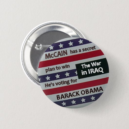 Obama Secret Plan Button (Voorkant /achterkant)