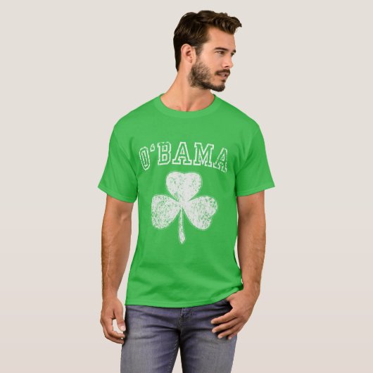 Obama Shamrock t shirt (Voorkant volledig)