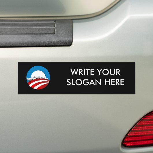Obama Sheep Bumpersticker (Op auto)