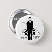 Obama Sheep Ronde Button 5,7 Cm (Voorkant /achterkant)