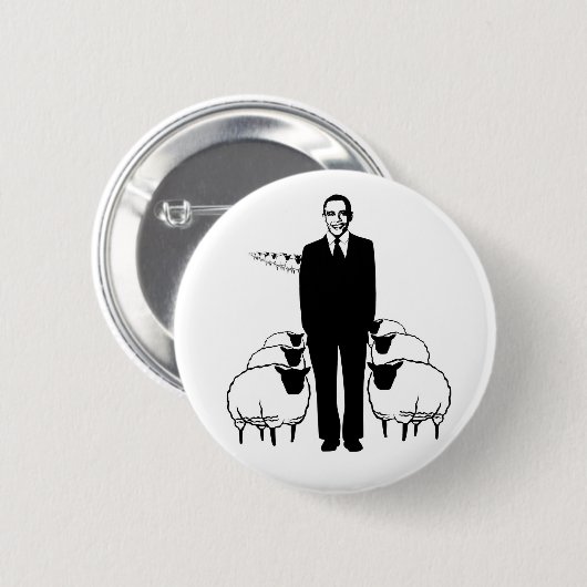 Obama Sheep Ronde Button 5,7 Cm (Voorkant /achterkant)