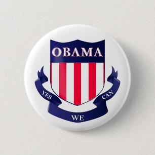 Obama Shield "ja we kunnen" Button