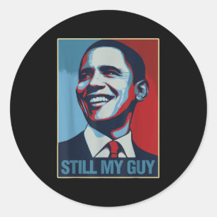 Obama Shirt nog steeds mijn man Barack Obama cadea Ronde Sticker