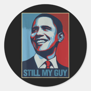 Obama Shirt nog steeds mijn man Barack Obama cadea Ronde Sticker