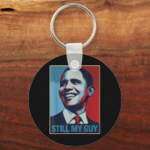 Obama Shirt nog steeds mijn man Barack Obama cadea Sleutelhanger (Voorkant)
