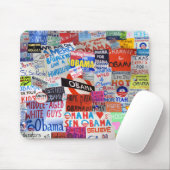 Obama Sign Collage Mousepad Muismat (Met muis)