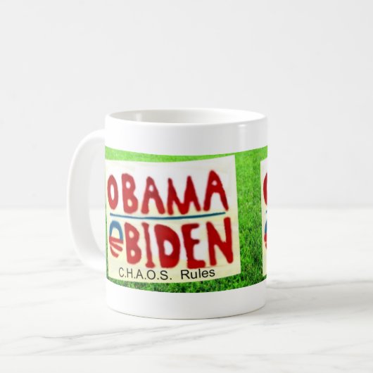 Obama Sign Watch Koffiemok (Voorkant links)