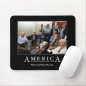 Obama Situatiekamer Demotivationale Mouspad Muismat (Met muis)