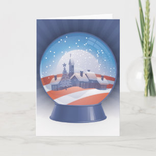 obama snow wereldbol feestdagen kaart