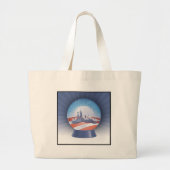 obama snow wereldbol grote tote bag (Voorkant)