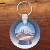 obama snow wereldbol sleutelhanger (Voorkant)