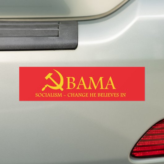 Obama-socialisme Bumpersticker (Op auto)