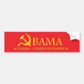 Obama-socialisme Bumpersticker (Voorkant)