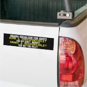 OBAMA SOCIALISME VOOR IDIOTEN... BUMPERSTICKER (Op Truck)