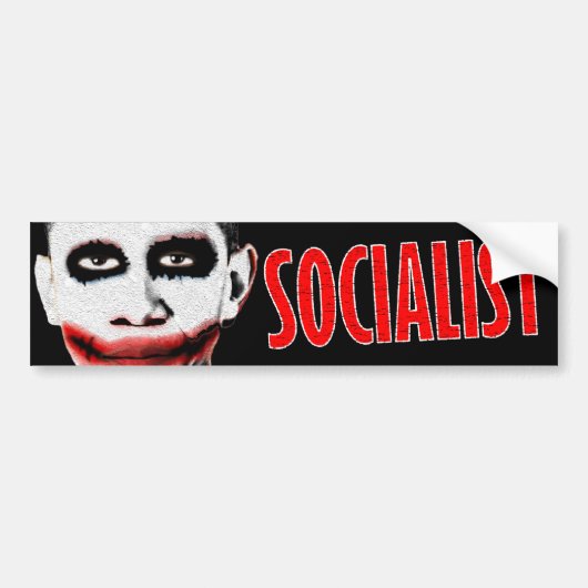 Obama Socialist Bumpersticker (Voorkant)