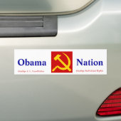 Obama Socialist Bumpersticker (Op auto)