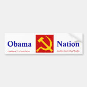 Obama Socialist Bumpersticker (Voorkant)