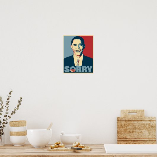 Obama Sorry Poster (Keuken)