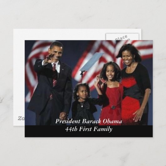 Obama Souvenir Briefkaart (Voorkant / Achterkant)