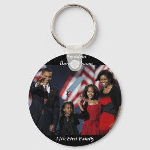 Obama Souvenir Round Sleutelhanger
