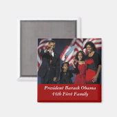 Obama Souvenir Square Magneet (Voorkant / Achterkant)