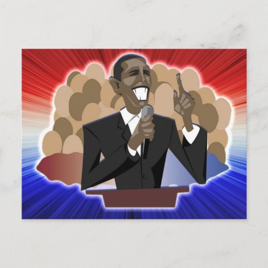 Obama Speech Briefkaart (Voorkant)