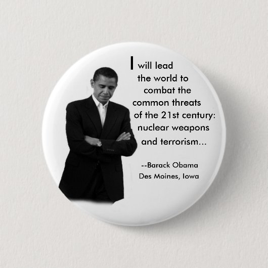Obama Speech Button (Voorkant)