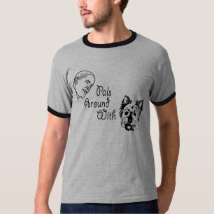 Obama speelt rond met Terriers T-shirt