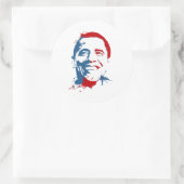 Obama splat ronde sticker (Tas)