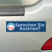 Obama - Sprechen Sie Austria? Bumpersticker (Op auto)