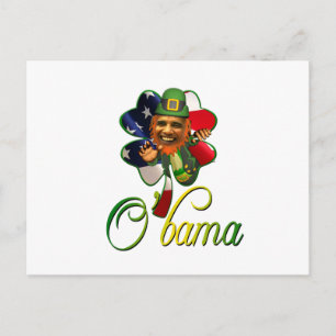 Obama St. Patrick's Day Spirit Briefkaart