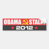 OBAMA - STALIN 2012 BUMPERSTICKER (Voorkant)
