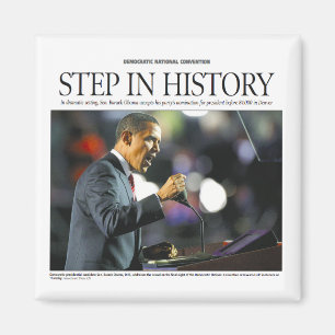 Obama: Stap in het Magnet van de Geschiedenis