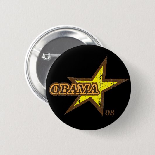 Obama Star 08 Button (Voorkant /achterkant)