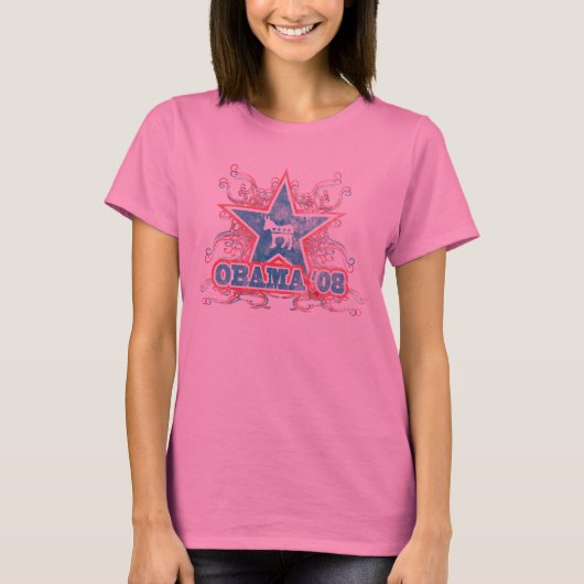 Obama Star '08 T-shirt (Voorkant)