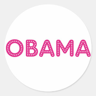 Obama Starry Lights Sticker! Ronde Sticker