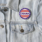 Obama Stars&Stripes Cirkel Ronde Button 5,7 Cm (In situ)