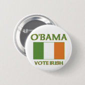 Obama stem Ierse knop Ronde Button 5,7 Cm (Voorkant /achterkant)