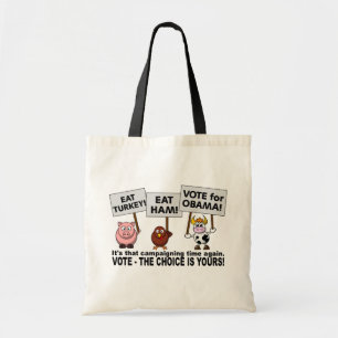 Obama Stemtas - kies stijl Tote Bag