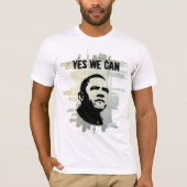 Obama STENCIL concrBgrnd T-shirt (Voorkant)