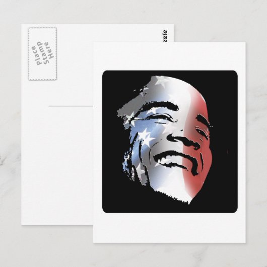 Obama: Sterren Briefkaart (Voorkant / Achterkant)