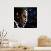 Obama-sterren en Stripes Poster (Keuken)
