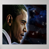 Obama-sterren en Stripes Poster (Voorkant)